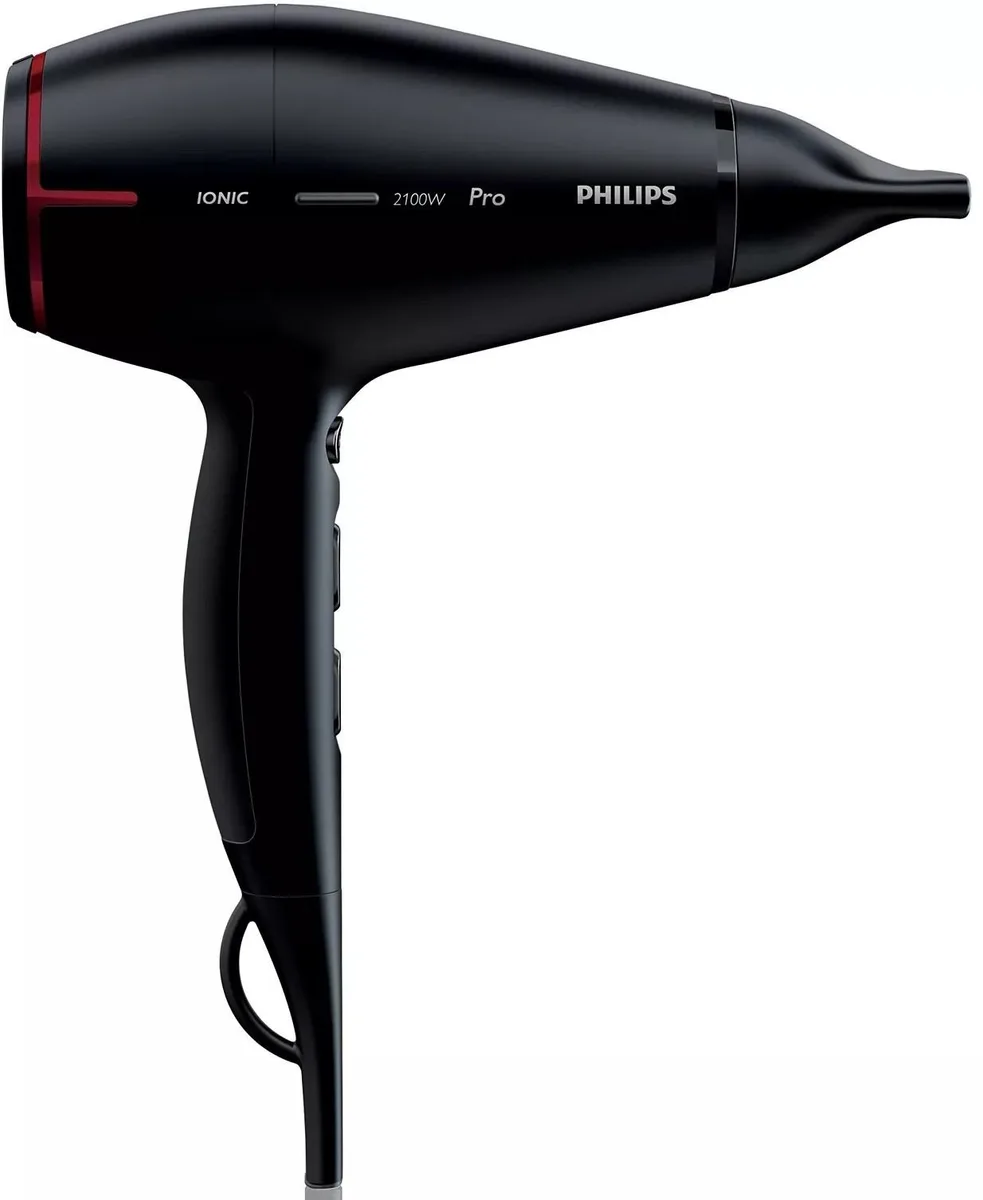 Фен Philips Expert, 2100 Вт, 3 швидкості, іонізація, холодний обдув, чорний.