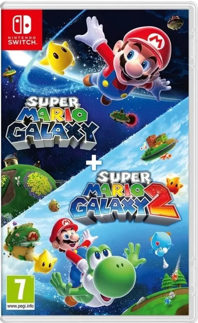 Консольная игра Switch 2 SUPER MARIO GALAXY 1 + 2, картридж.