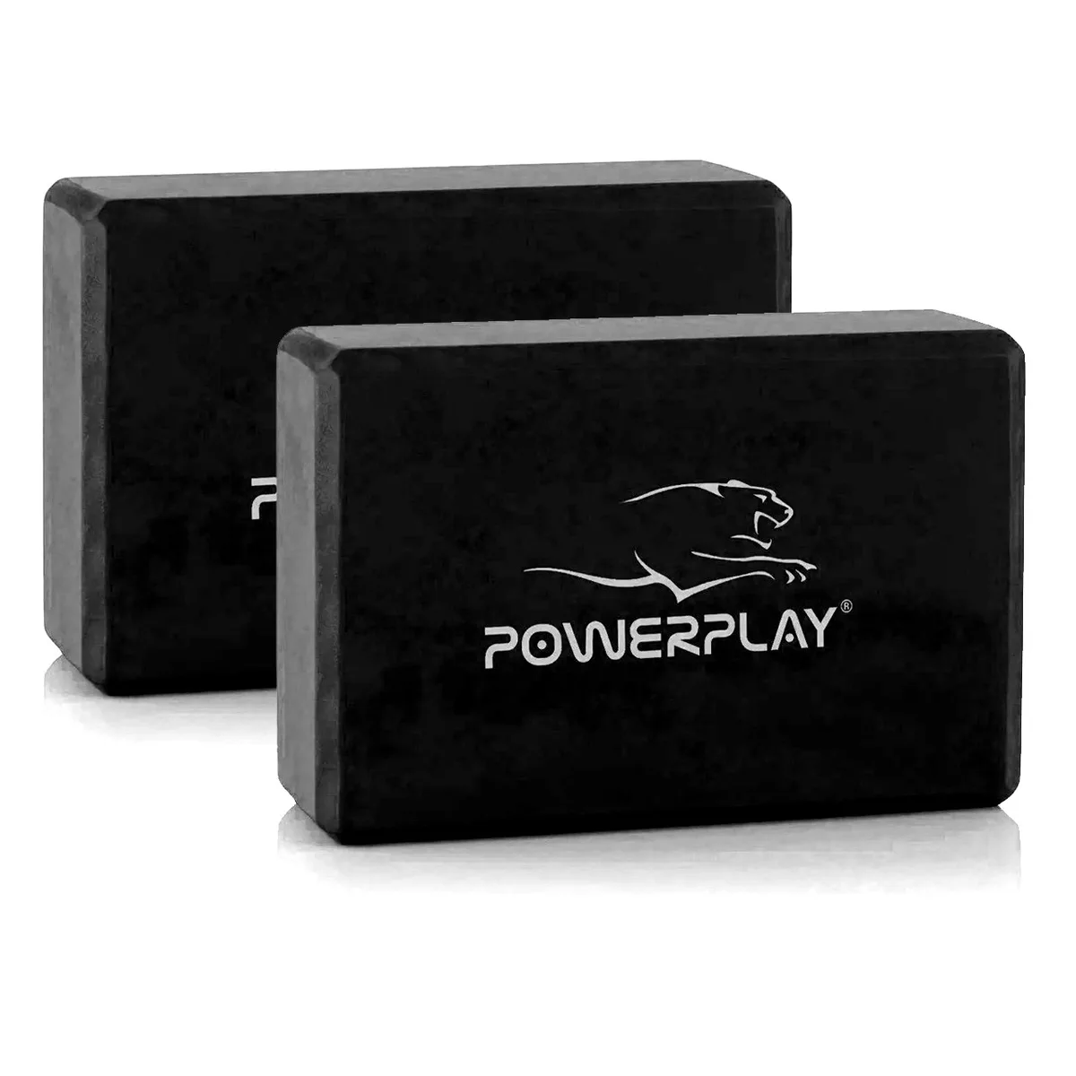 Блоки для йоги Active Point EVA 7,6х15,2х22,9 см Чорні 2 шт