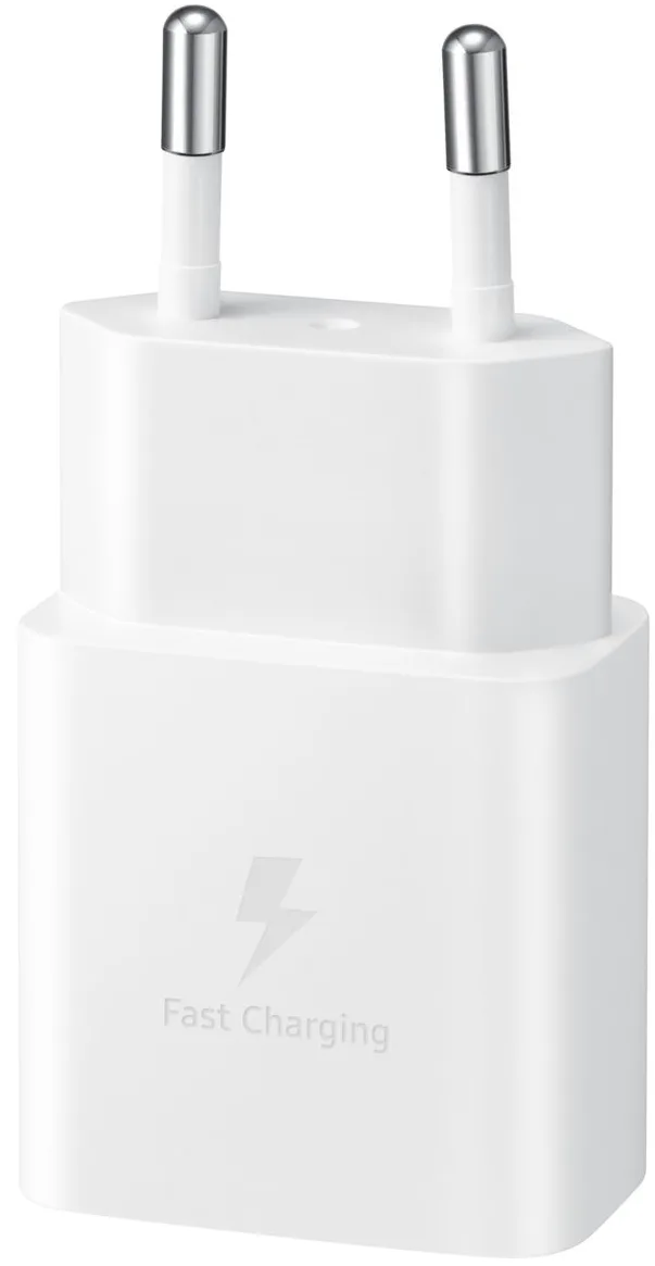 Зарядний пристрій Samsung USB-C 15Вт кабель USB-C 1м білий