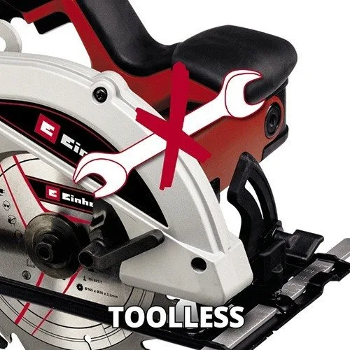 Дискова пила Einhell TC-CS 1250, 1250 Вт, діаметр 165 мм, вага 3.95 кг.