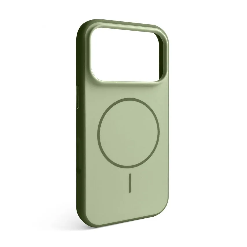 Чохол Soft Matte MagSafe TPU 17 Pro зелений