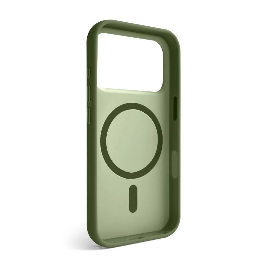Чохол Soft Matte MagSafe TPU 17 Pro зелений