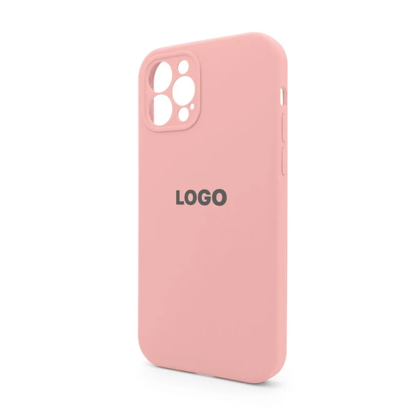 Чохол Silicone Case для Apple iPhone 12 Pro силіконовий 12 рожевий закрита камера