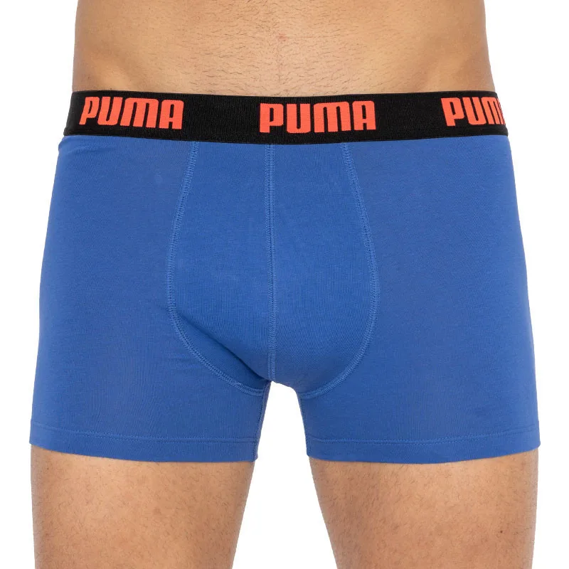 Труси-боксери Puma бавовна S чорний синій 2 пари