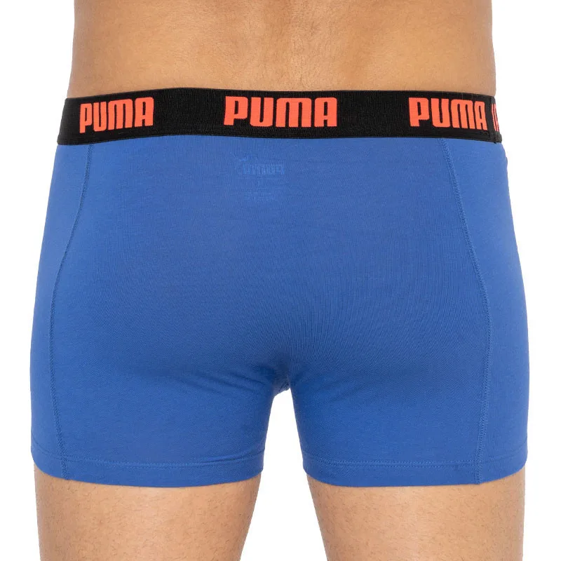 Труси-боксери Puma бавовна S чорний синій 2 пари