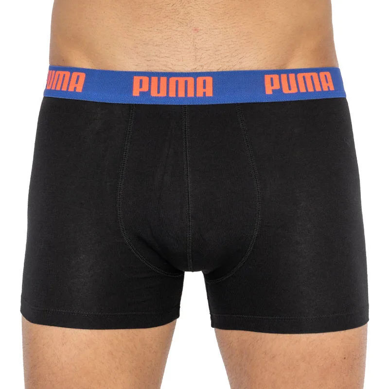 Труси-боксери Puma бавовна S чорний синій 2 пари