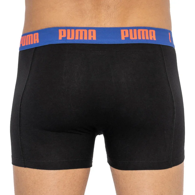 Труси-боксери Puma бавовна S чорний синій 2 пари