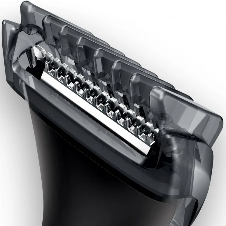 Тример Philips Multigroom Series 1000 4 насадки AA сталь чорний