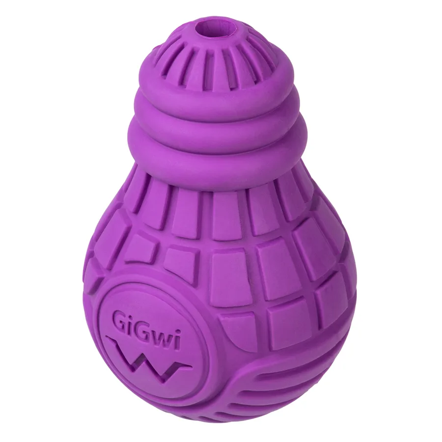 Іграшка для собак GiGwi Bulb Rubber L 13х9 см гума фіолетова