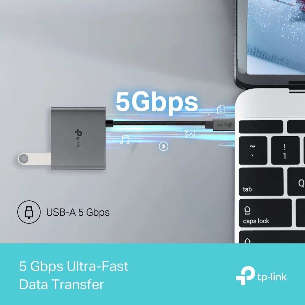 Хаб USB TP-LINK  UH3020C USB-C > 1xUSB3.0/1xUSBC (PD 100W)/1xHDMI