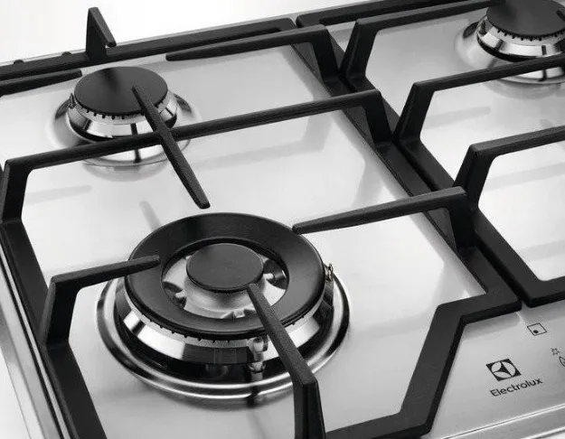Газова варильна поверхня Electrolux Нержавіюча сталь 59,5х51 см 4 конфорки