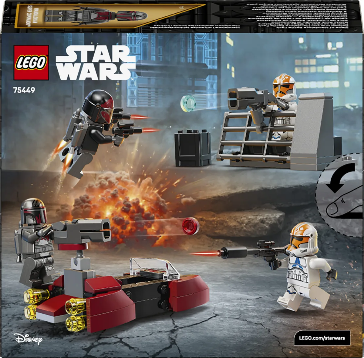 Конструктор LEGO Star Wars Бойовий комплект «Облога Мандалора»
