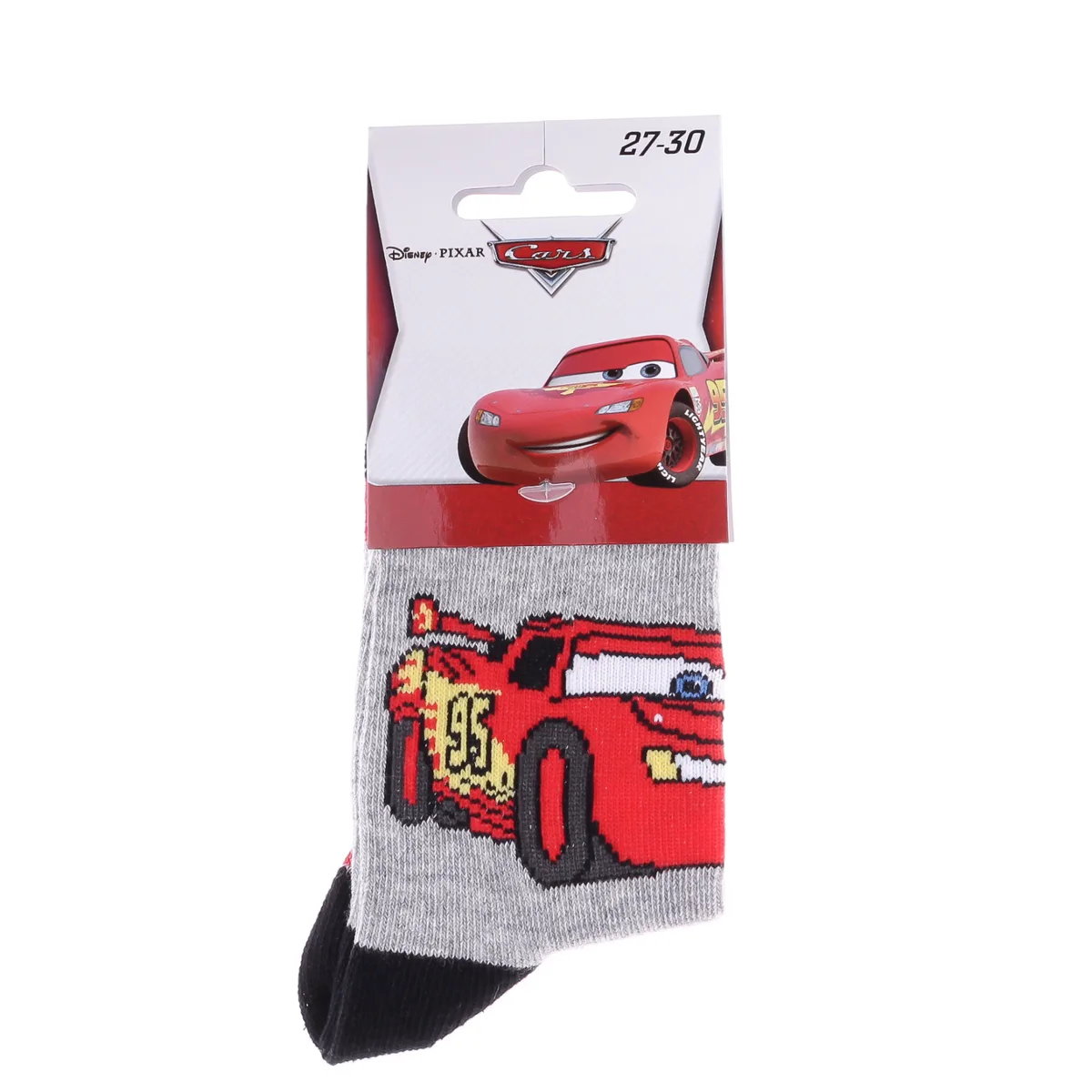 Шкарпетки CARS 74% бавовна 31-34 світло-сірий