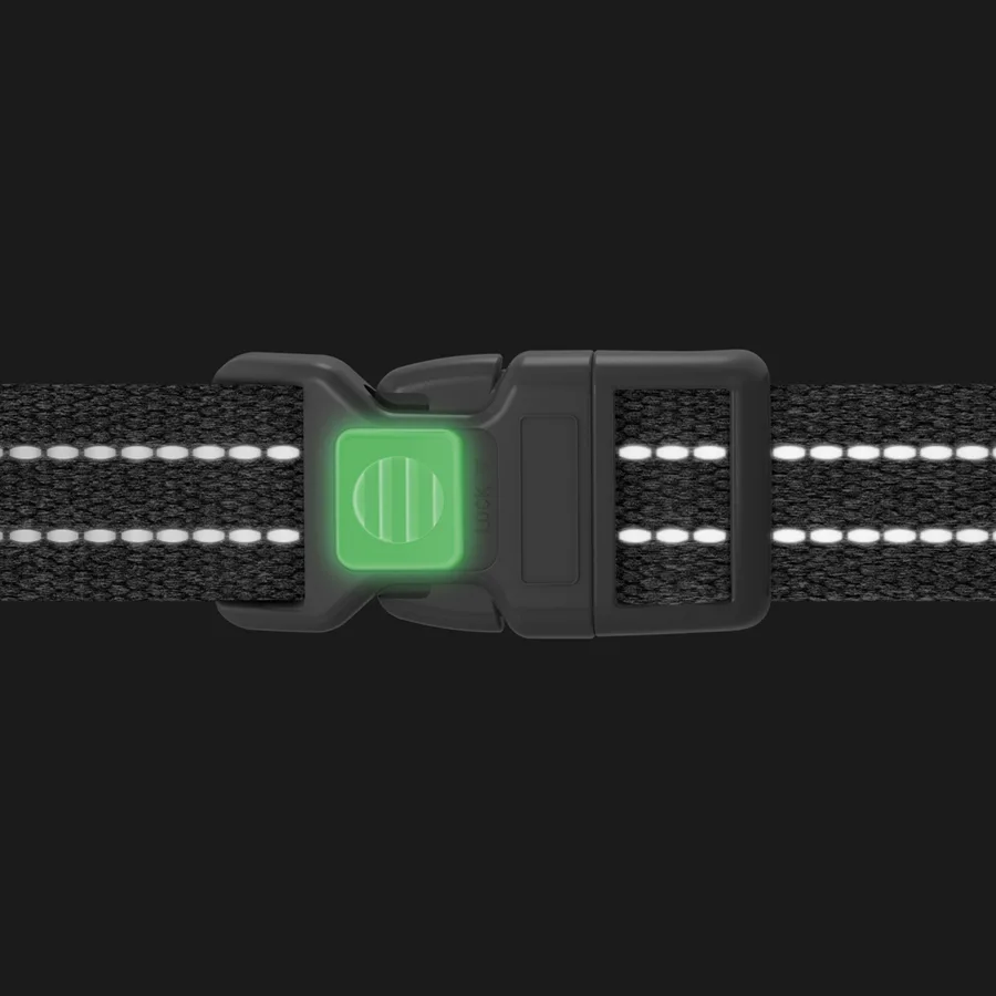 Шлея анатомічна WAUDOG Re-cotton 15 мм відновлена бавовна S фіолетова 36-42 см