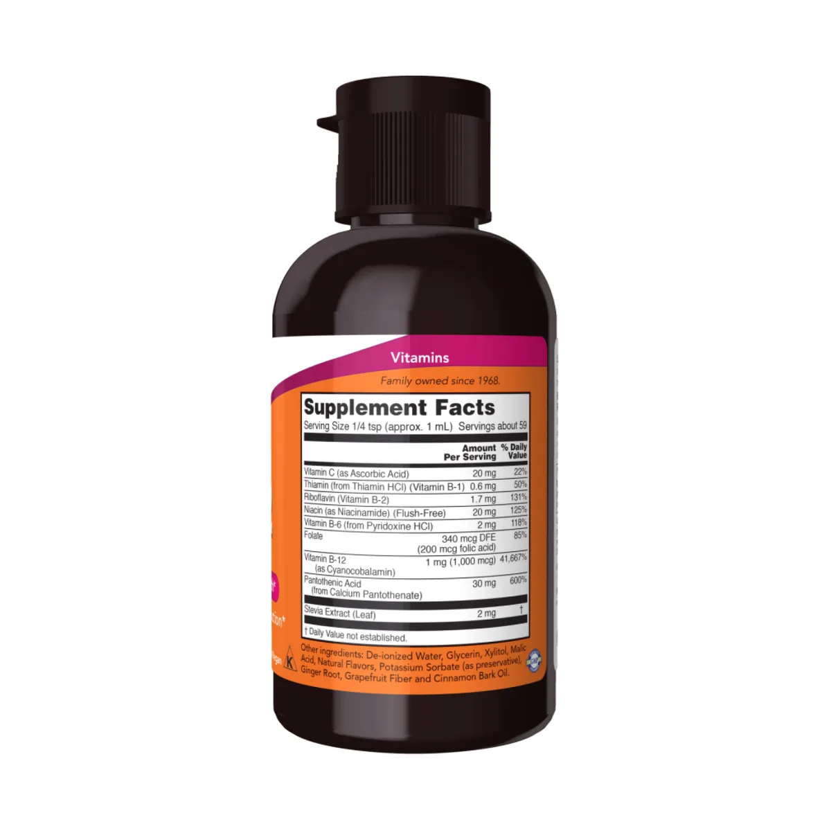 B-12 Liquid B-Complex Now Foods веганская добавка 237 мл без ГМО