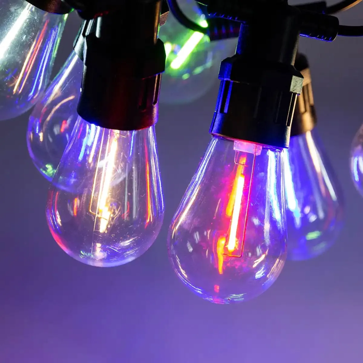 Гірлянда світлодіодна вулична 5 м 10 LED ламп різнокольорова