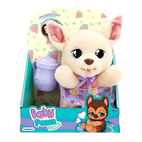 Інтерактивна іграшка Baby Paws Чихуахуа м'яке цуценя для дітей з функцією годування та сну