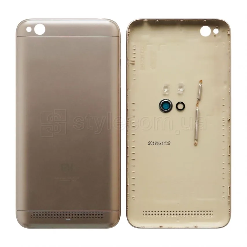 Корпус Xiaomi High Quality золотий для Redmi 5A без скла камери