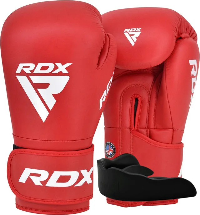Боксерские перчатки RDX искусственная кожа 10 унций красные