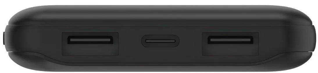 Портативный литий-ионный аккумулятор Power Bank Belkin 10000мА·ч, 15Вт, 2xUSB-A/USB-C, черный.