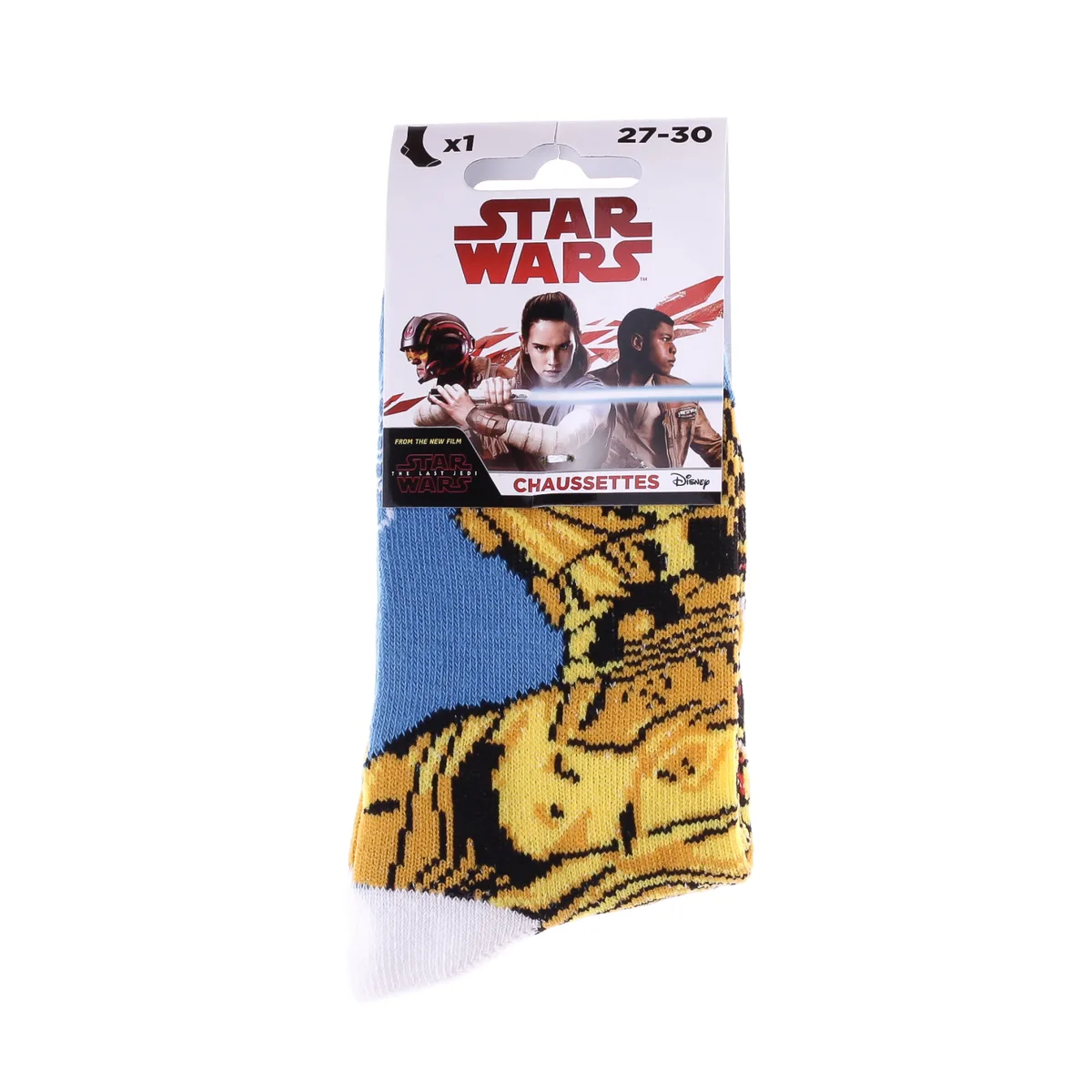 Шкарпетки STAR WARS поліестер 35-38 блакитні
