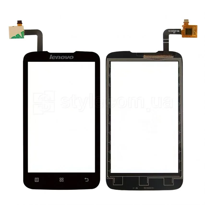 Тачскрін Lenovo чорний High Quality 4 дюйми без OCA-плівки