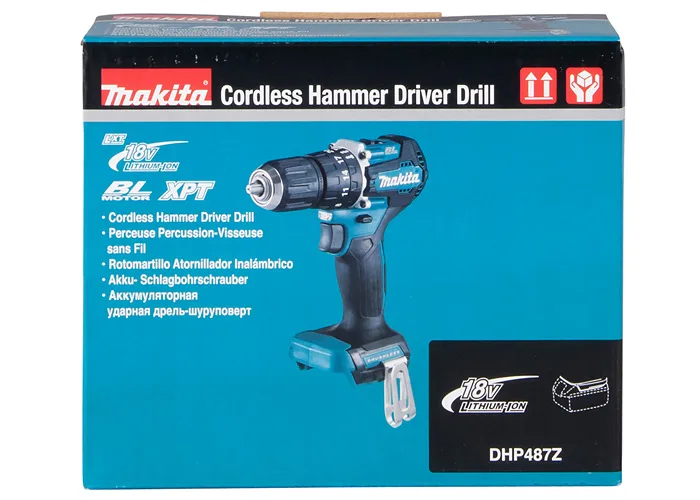 Аккумуляторный шуруповерт Makita 18В 1700об/мин быстрозажимной для сверления и заворачивания
