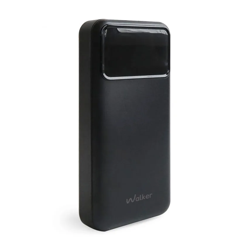 Power Bank WALKER Li-polymer 20000mAh 74Wh чорний