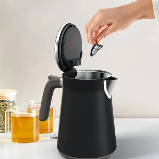 Электрический чайник Tefal нержавеющая сталь 1,7 л черный 2400 Вт