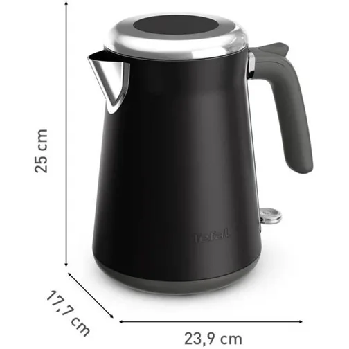 Электрический чайник Tefal нержавеющая сталь 1,7 л черный 2400 Вт