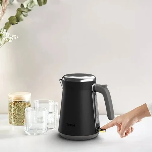 Электрический чайник Tefal нержавеющая сталь 1,7 л черный 2400 Вт