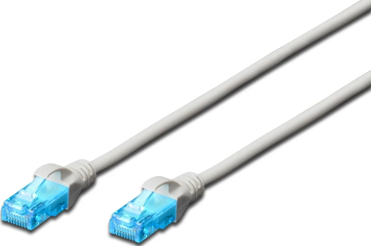 Патч-корд DIGITUS CAT 5e UTP, 20м, AWG 26/7, CCA, PVC, сірий