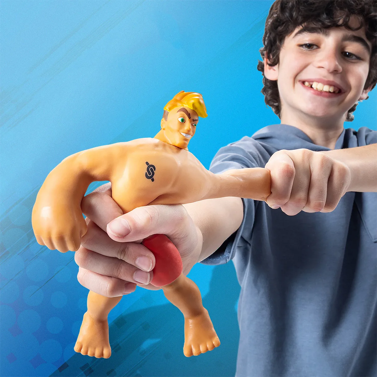 Стретч-іграшка Stretch Armstrong комбіновані матеріали 17,7 см Чорний