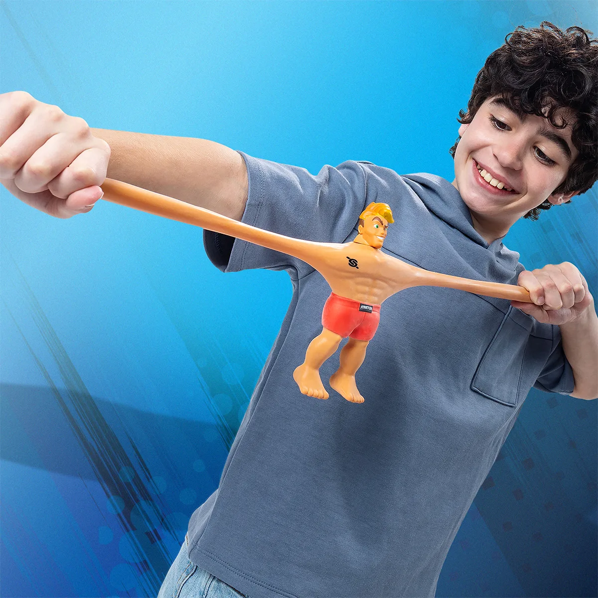 Стретч-іграшка Stretch Armstrong комбіновані матеріали 17,7 см Чорний
