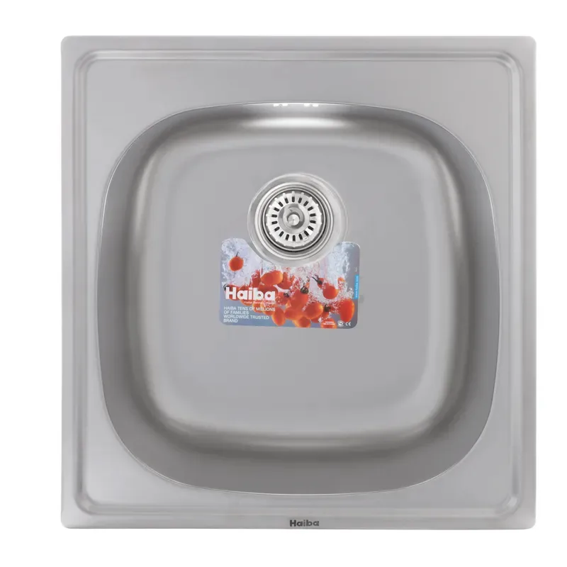 Мийка кухонна HAIBA Нержавіюча сталь 500x470 мм Decor