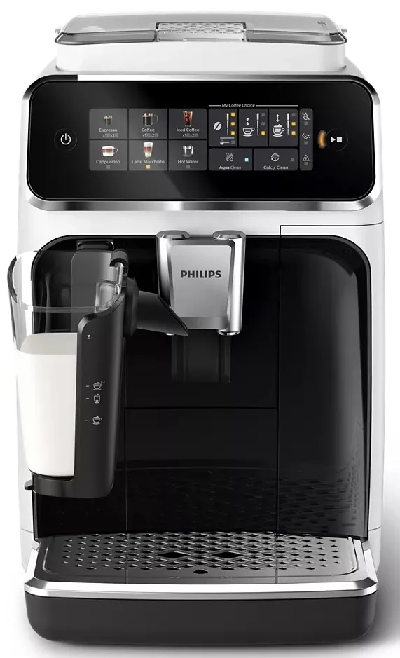 Кавоварка Philips Series 3300 1.8л, для зернової та меленого кави, автоматичний капучинатор, сенсорний дисплей, 6 авторських рецеп