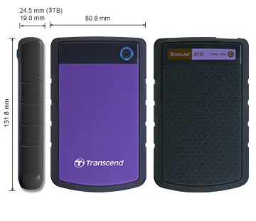 Портативный жесткий диск Transcend 4TB USB 3.1 Синий
