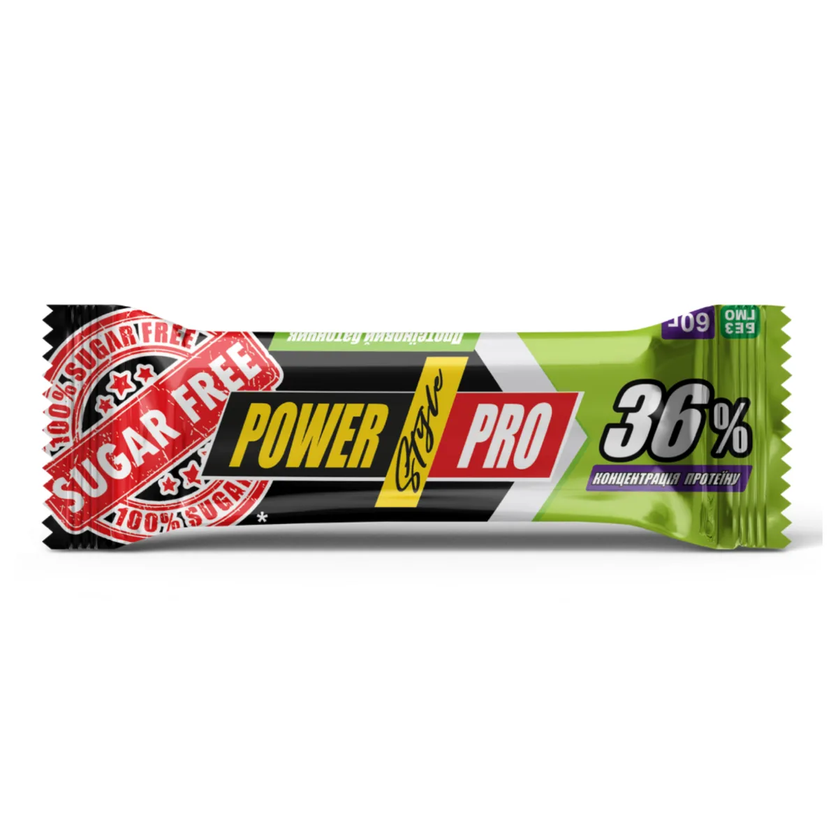 Протеїновий батончик Power Pro 20x60 г горіхи без цукру 36% білка