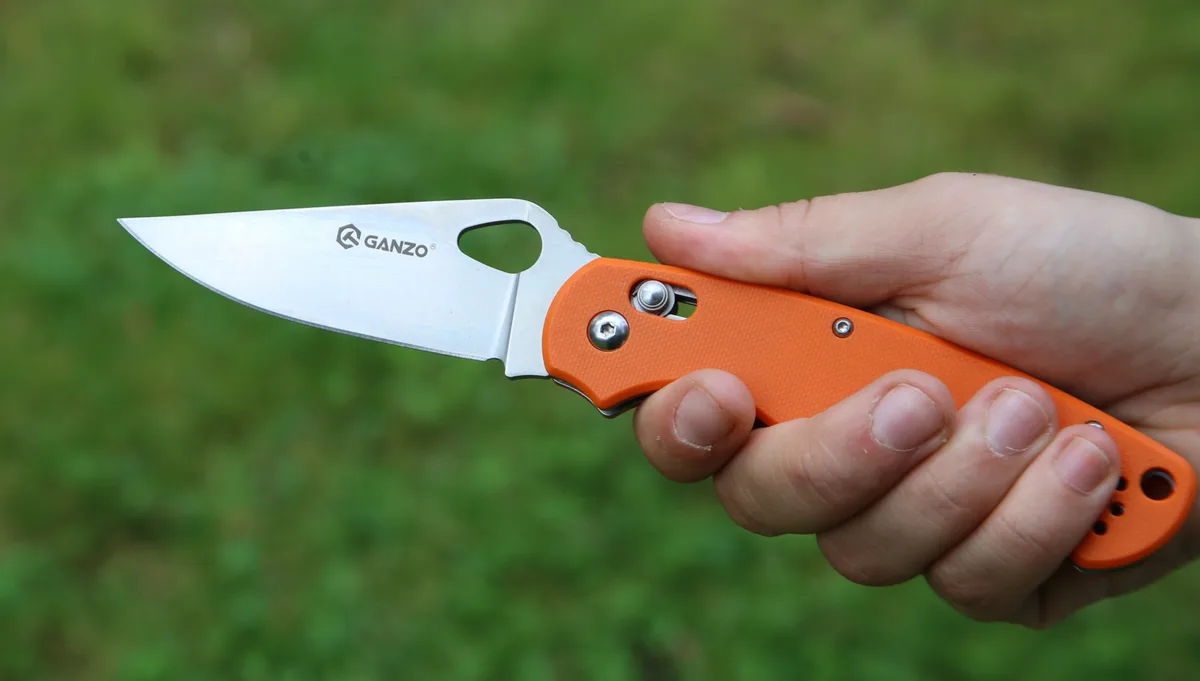 Складаний ніж Ganzo 440C 87 мм помаранчевий