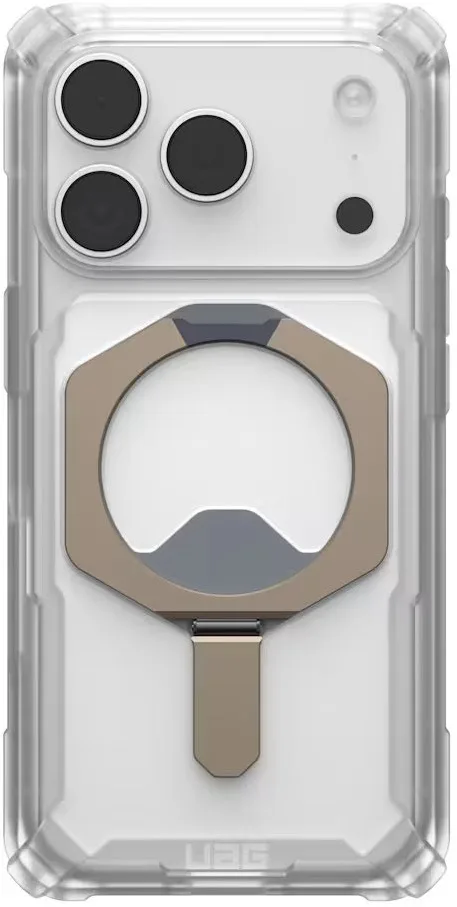 Чохол UAG для iPhone 17 Pro, Plasma XTE MagSafe, Clear/Titanium