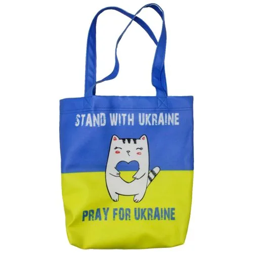 Сумка для шопінгу Копиця патріотична з кожзама 38х34 см