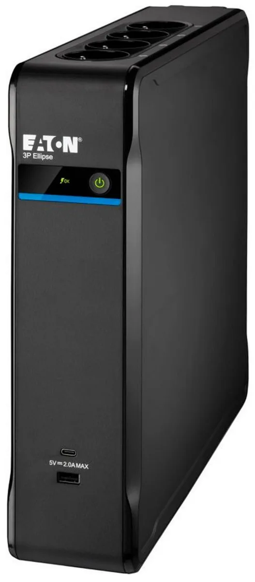 Джерело безперебійного живлення Eaton 3P Ellipse 1300VA/840W, 2xUSB charges+USB port, 4+4xSchuko