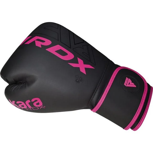 Боксерські рукавиці RDX PU 8 oz Рожеві з капою в комплекті
