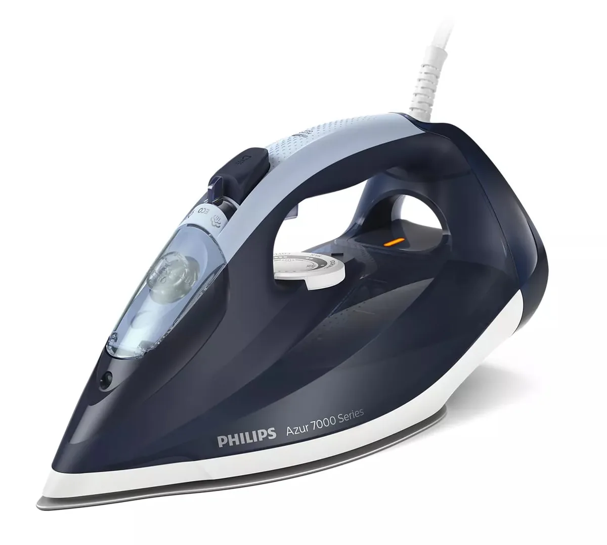 Праска Philips 7000 Series, 2800Вт, 300мл, потужний паровий удар - 250гр, постійний пар - 50гр, нержавіюча сталь, темно-синій.