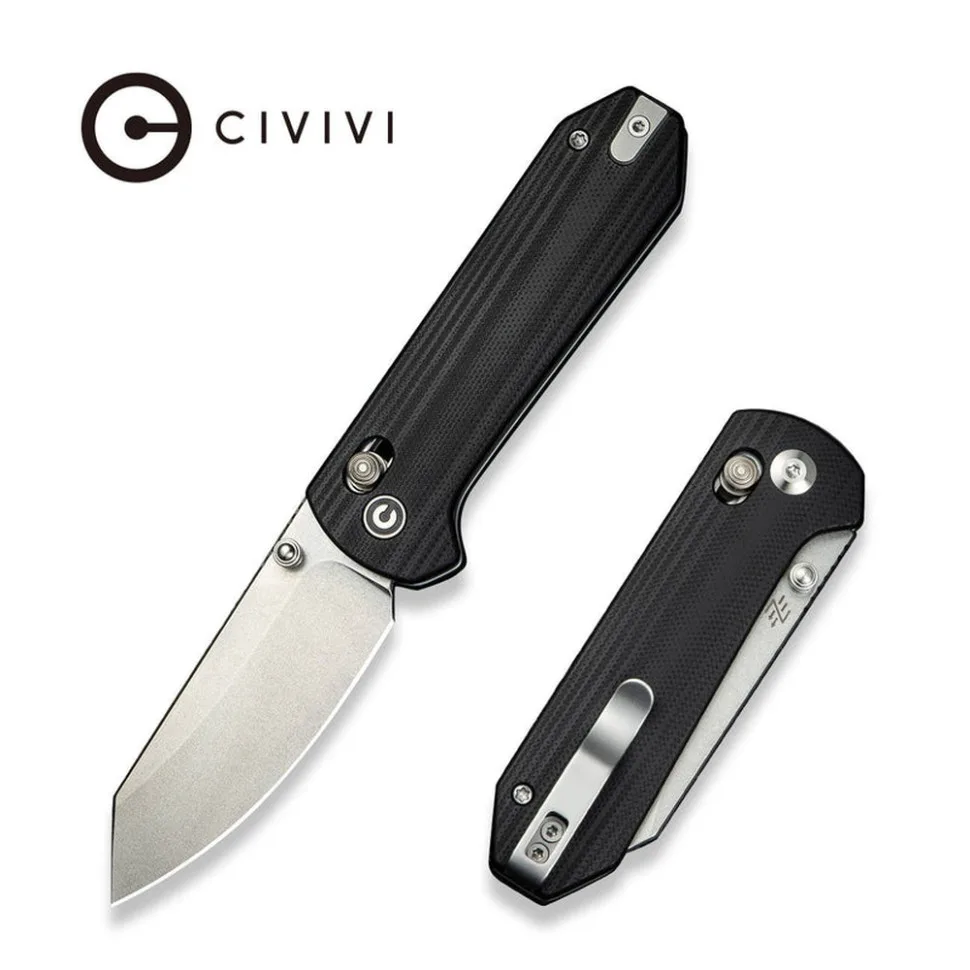 Кишеньковий ніж Civivi 14C28N 7,3 см G10 чорний