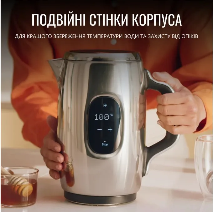Электрический чайник Tefal Нержавеющая сталь 1,5 л Серебристый 2000-2400 Вт