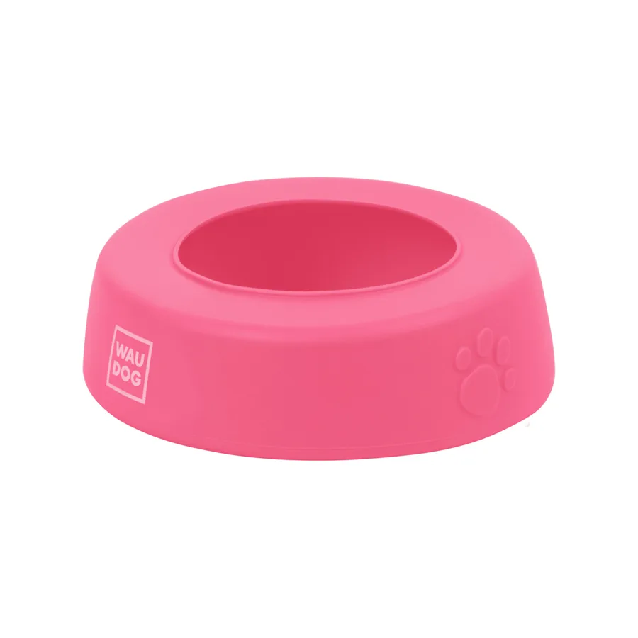 Миска WAUDOG Silicone 750 мл силиконовая 155 мм розовая