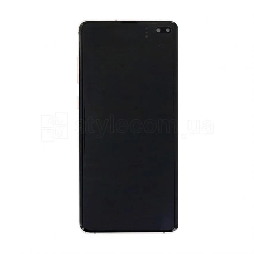 Дисплей Samsung AMOLED 6,4 дюйми чорний з сенсором та рамкою Service Original