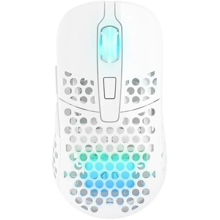 Миша Xtrfy M42, WL/USB-A, RGB, білий